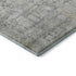 8' X 10' Gray And Silver Oriental Washable Area Rug With UV Protection