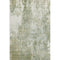 8' X 10' Artichoke Green And Ivory Abstract Washable Area Rug With UV Protection