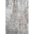5' X 8' Brown And Ivory Abstract Washable Area Rug With UV Protection