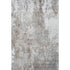 5' X 8' Brown And Ivory Abstract Washable Area Rug With UV Protection
