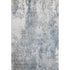 5' X 8' Blue And Ivory Abstract Washable Area Rug With UV Protection