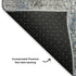 5' X 8' Blue And Ivory Abstract Washable Area Rug With UV Protection