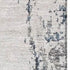 5' X 8' Blue And Ivory Abstract Washable Area Rug With UV Protection