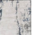 5' X 8' Blue And Ivory Abstract Washable Area Rug With UV Protection