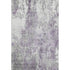 9' X 12' Plum And Ivory Abstract Washable Area Rug With UV Protection