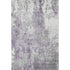 9' X 12' Plum And Ivory Abstract Washable Area Rug With UV Protection