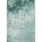 8' X 10' Aqua And Ivory Abstract Washable Area Rug With UV Protection