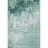 8' X 10' Aqua And Ivory Abstract Washable Area Rug With UV Protection
