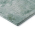 8' X 10' Aqua And Ivory Abstract Washable Area Rug With UV Protection