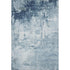 5' X 8' Blue And Ivory Abstract Washable Area Rug With UV Protection