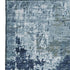 5' X 8' Blue And Ivory Abstract Washable Area Rug With UV Protection