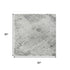 5' X 8' Gray And Silver Abstract Washable Area Rug With UV Protection