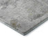 8' X 10' Gray And Silver Abstract Washable Area Rug With UV Protection