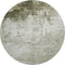 8' Taupe And Ivory Abstract Washable Round Rug With UV Protection
