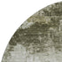 8' Taupe And Ivory Abstract Washable Round Rug With UV Protection