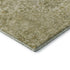 8' Beige And Gold Oriental Washable Round Rug With UV Protection