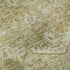 8' Beige And Gold Oriental Washable Round Rug With UV Protection