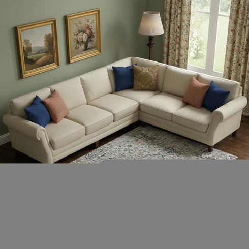 9' X 12' Ivory And Blue Oriental Washable Area Rug With UV Protection