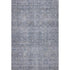 5' X 8' Blue And Gray Geometric Washable Area Rug With UV Protection
