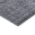 5' X 8' Blue And Gray Geometric Washable Area Rug With UV Protection