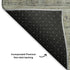 8' Taupe And Beige Geometric Washable Round Rug With UV Protection