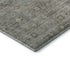 8' Taupe And Beige Geometric Washable Round Rug With UV Protection