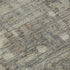 8' Taupe And Beige Geometric Washable Round Rug With UV Protection