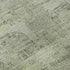 8' Sage And Gray Oriental Washable Round Rug With UV Protection