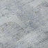8' Sky Blue And Gray Oriental Washable Round Rug With UV Protection