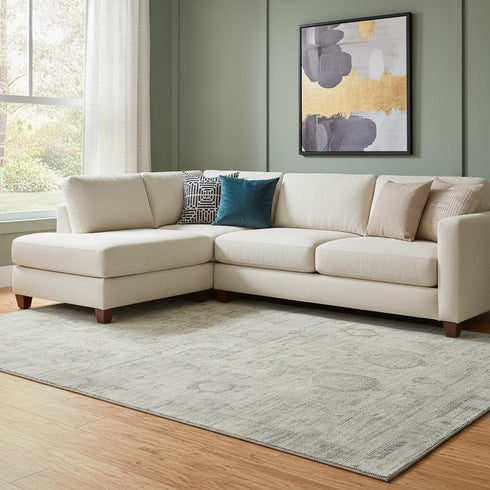 8' X 10' Taupe And Beige Oriental Washable Area Rug With UV Protection