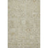 8' X 10' Beige And Ivory Damask Washable Area Rug With UV Protection