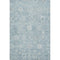 5' X 8' Blue And Ivory Damask Washable Area Rug With UV Protection