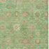5' X 8' Lime Green Pink And Teal Damask Washable Area Rug With UV Protection