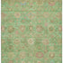 5' X 8' Lime Green Pink And Teal Damask Washable Area Rug With UV Protection