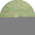 8' Lime Green Pink And Teal Damask Washable Round Rug With UV Protection