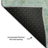 8' X 10' Teal And Ivory Damask Washable Area Rug With UV Protection