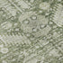 8' Artichoke Green And Ivory Oriental Washable Round Rug With UV Protection