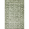 8' X 10' Artichoke Green And Ivory Oriental Washable Area Rug With UV Protection