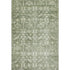 8' X 10' Artichoke Green And Ivory Oriental Washable Area Rug With UV Protection