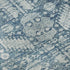 5' X 8' Denim Blue And Ivory Oriental Washable Area Rug With UV Protection