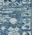 5' X 8' Denim Blue And Ivory Oriental Washable Area Rug With UV Protection