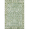 8' X 10' Artichoke Green And Ivory Oriental Washable Area Rug With UV Protection
