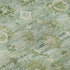 8' X 10' Artichoke Green And Ivory Oriental Washable Area Rug With UV Protection