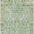 8' X 10' Artichoke Green And Ivory Oriental Washable Area Rug With UV Protection