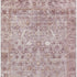 5' X 8' Blush And Ivory Oriental Washable Area Rug With UV Protection