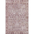 8' X 10' Blush And Ivory Oriental Washable Area Rug With UV Protection