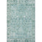 5' X 8' Blue And Ivory Oriental Washable Area Rug With UV Protection