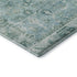 5' X 8' Blue And Ivory Oriental Washable Area Rug With UV Protection