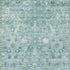 5' X 8' Blue And Ivory Oriental Washable Area Rug With UV Protection