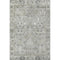 8' X 10' Pewter And Ivory Oriental Washable Area Rug With UV Protection